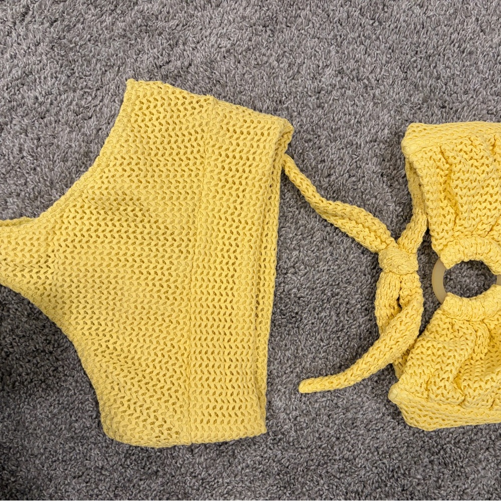 Montce Yellow Knit Swimwear